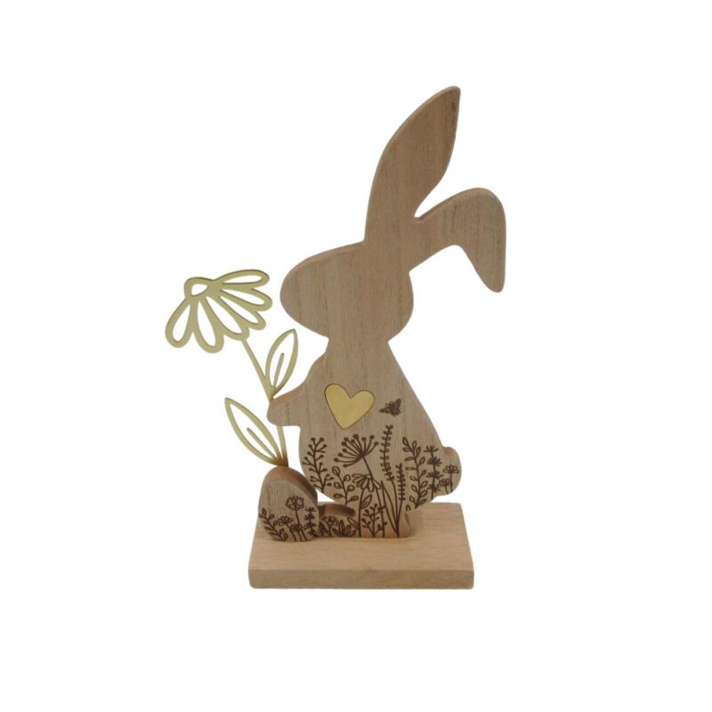 Wooden Rabbit Table‑top Ornament - Easter - lr.zacpzw.com
