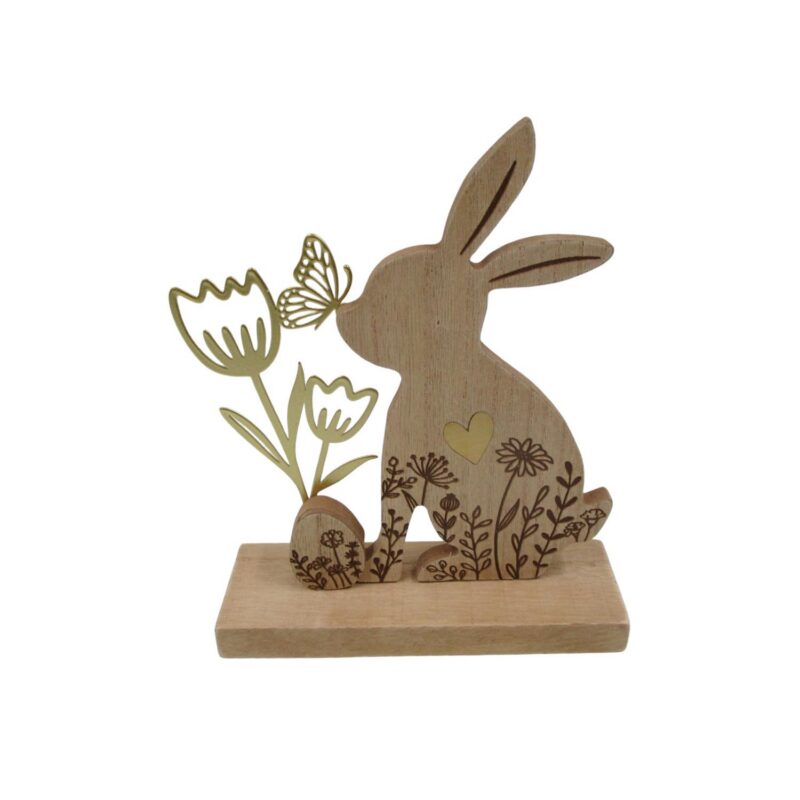 Wooden Rabbit Table‑top Ornament - Easter - lr.zacpzw.com