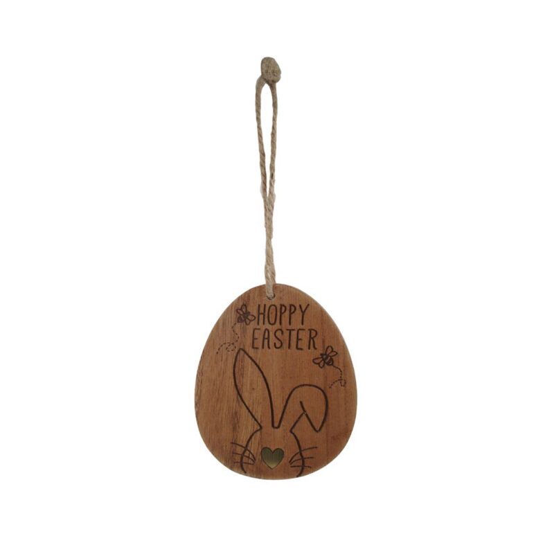 Wooden Easter Egg Hanging Ornament - Easter - lr.zacpzw.com