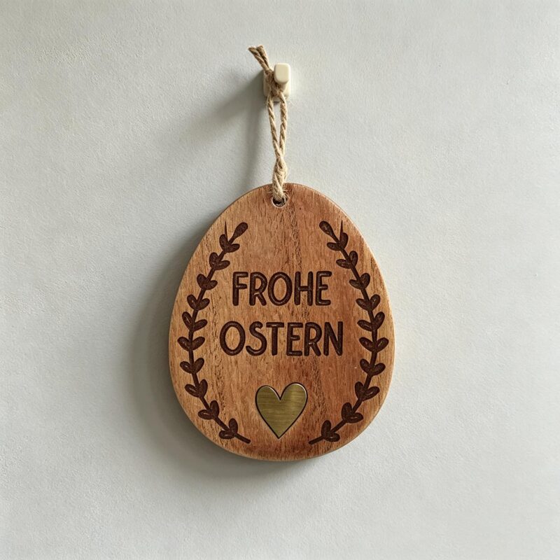 Wooden Easter Egg Hanging Ornament - Easter - lr.zacpzw.com