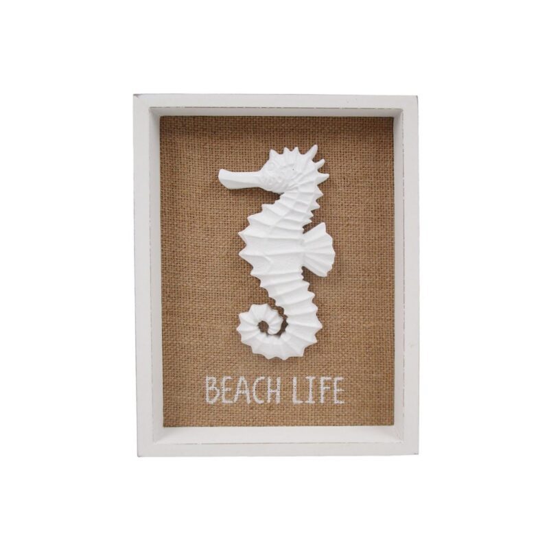 Decorazione da parete "Coastal Seahorse Shadow Box" - Coastal (Estate)...
