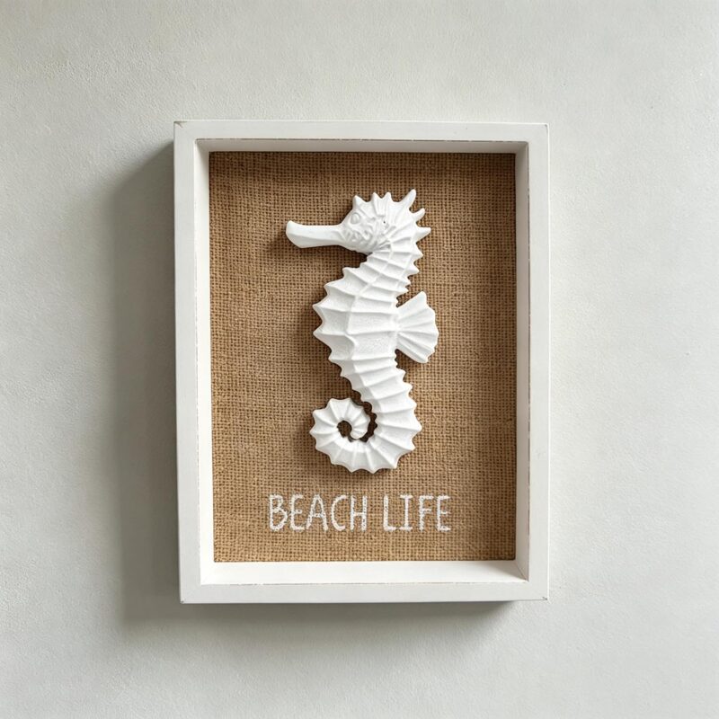 Decorazione da parete "Coastal Seahorse Shadow Box" - Coastal (Estate)...