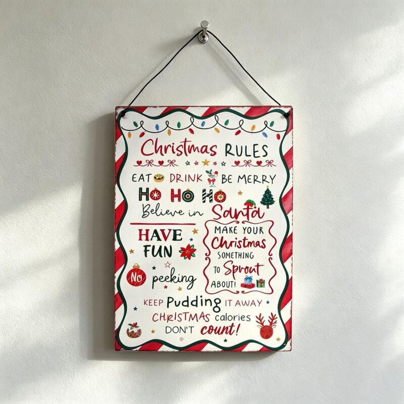 Metal Hanging Plaque - Christmas - lr.zacpzw.com