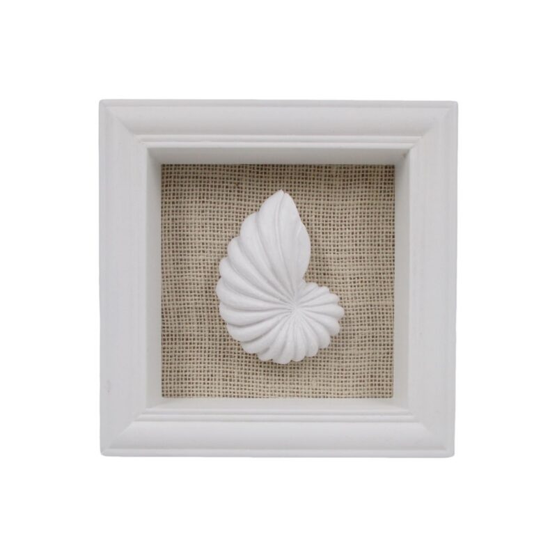 3D-Wandbild „Nautilus-Muschel“ im Schattenkasten-Stil – Küstenstil (Sommer...
