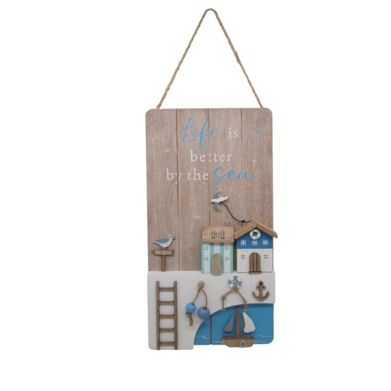 Wooden Hanging Plaque - Coastal (Summer) - lr.zacpzw.com