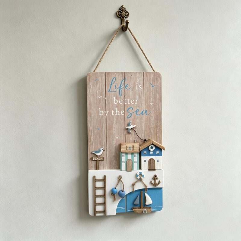 Wooden Hanging Plaque - Coastal (Summer) - lr.zacpzw.com