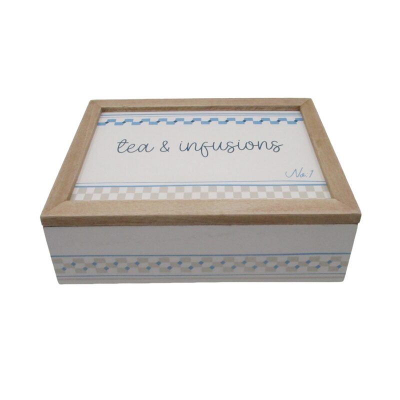 Wooden Tea Storage Box - Coastal (Summer) - lr.zacpzw.com