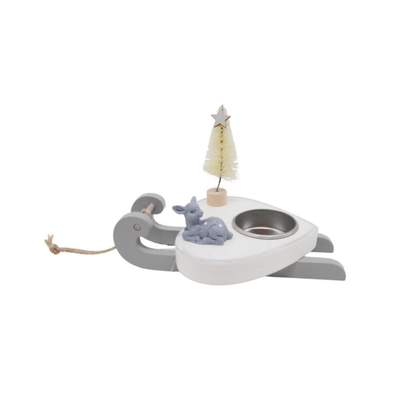 Wooden Sleigh Tealight Holder - Christmas - lr.zacpzw.com