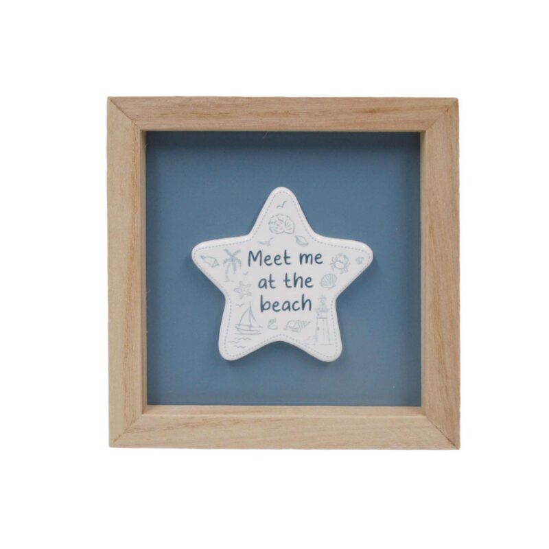 Wooden Framed Star Decor - Coastal (Summer) - lr.zacpzw.com