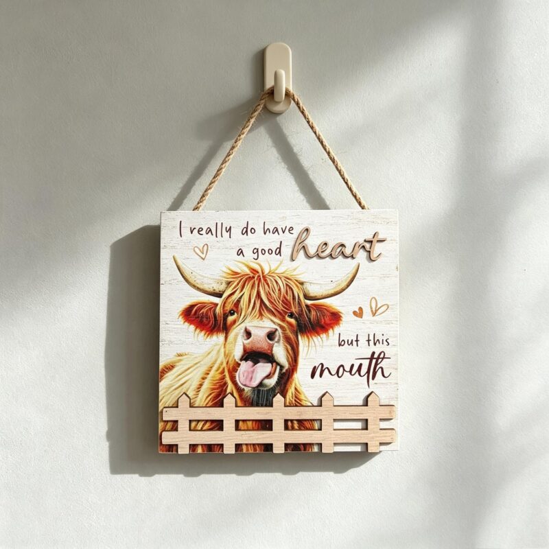 Wooden Hanging Sign - Farmhouse & Country - life-deco...