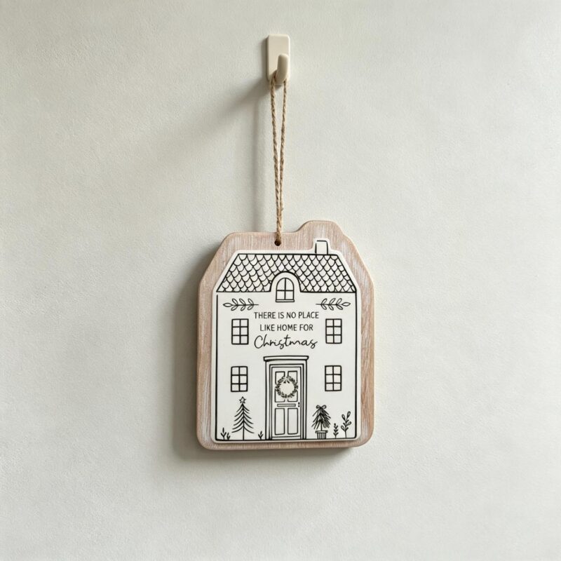 Double‑Layer House‑Shaped Wooden Christmas Hanging Ornament</trp-post-cont...