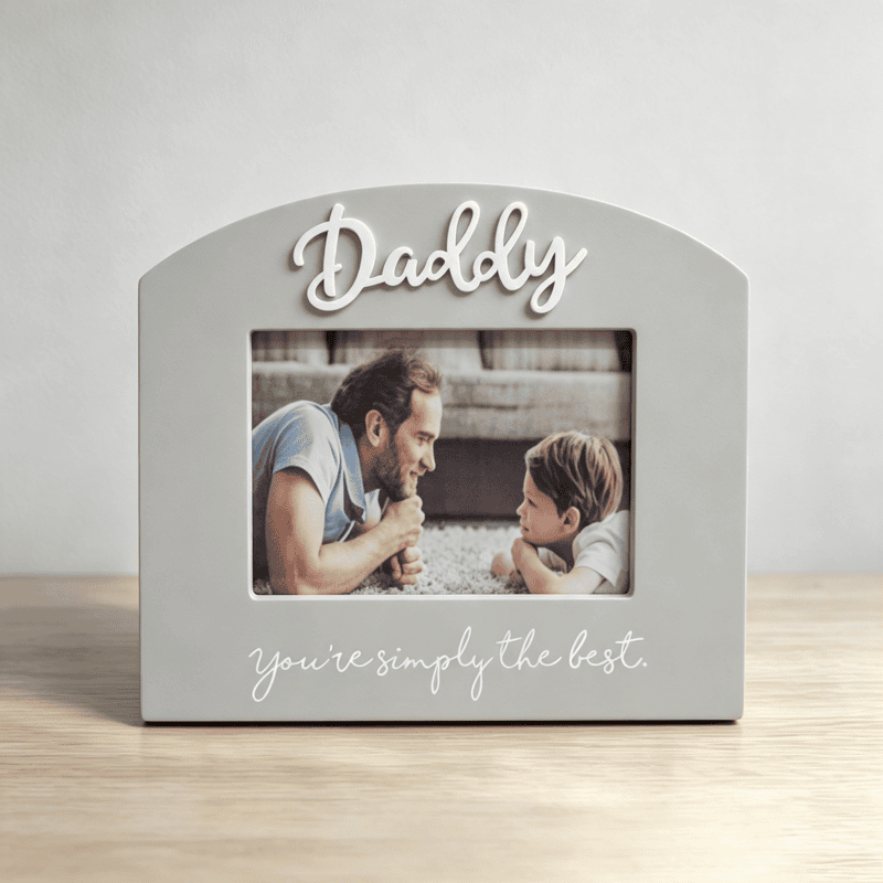 Daddy Wooden Photo Frame Ornament - Father's Day - lr.zacpzw.com