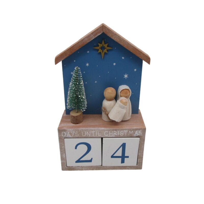 Wooden Christmas Countdown Nativity Calendar - Christmas - lr.zacpzw.com