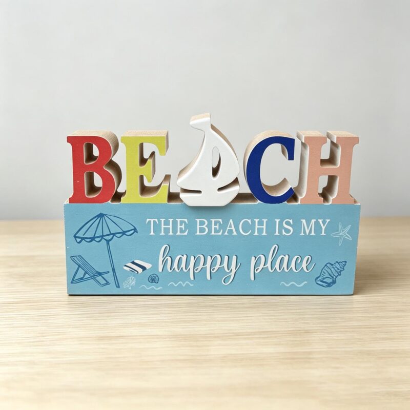 Wooden Tabletop Sign - Coastal (Summer) - lr.zacpzw.com