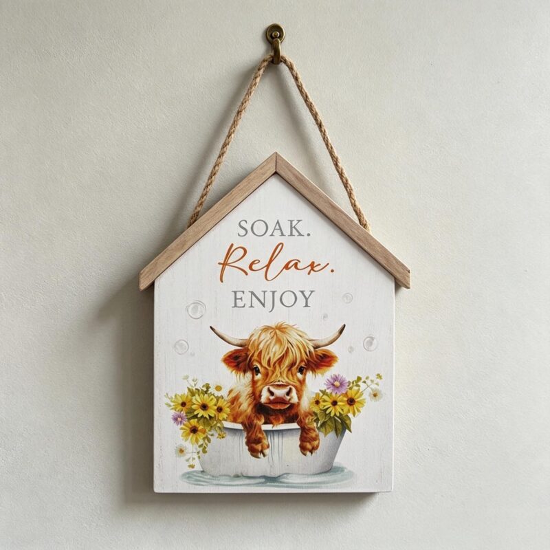 Wooden Hanging Sign - Farmhouse & Country - life-deco...