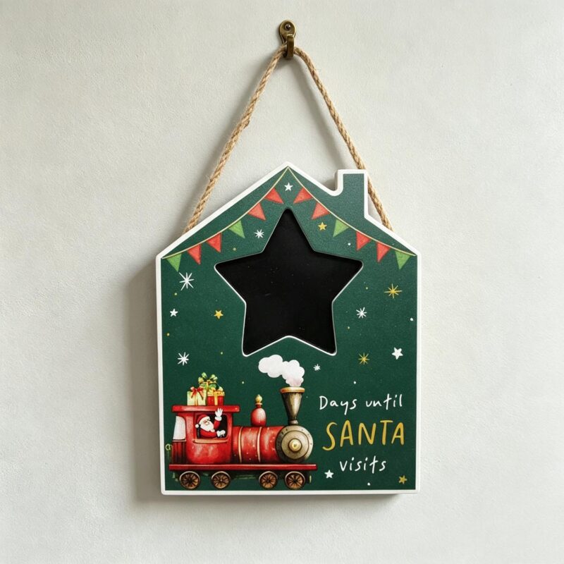 House‑Shaped Chalkboard Christmas Countdown Hanging Plaque - Christmas - lr.zacpzw.com