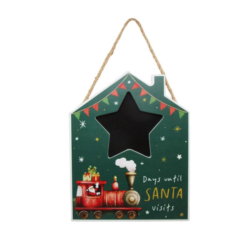 House‑Shaped Chalkboard Christmas Countdown Hanging Plaque - Christmas - lr.zacpzw.com