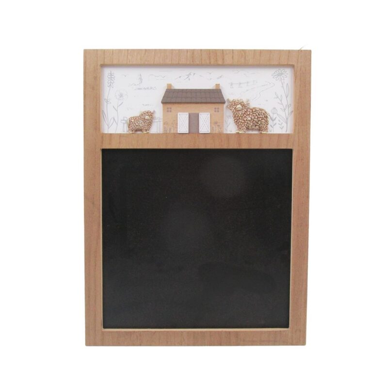 Wooden Wall Chalkboard with Resin Highland Cows - Farmhouse & Country - lr.zacpzw.com