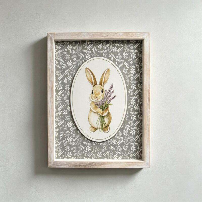 Framed Easter Bunny Wall Art - Easter - lr.zacpzw.com
