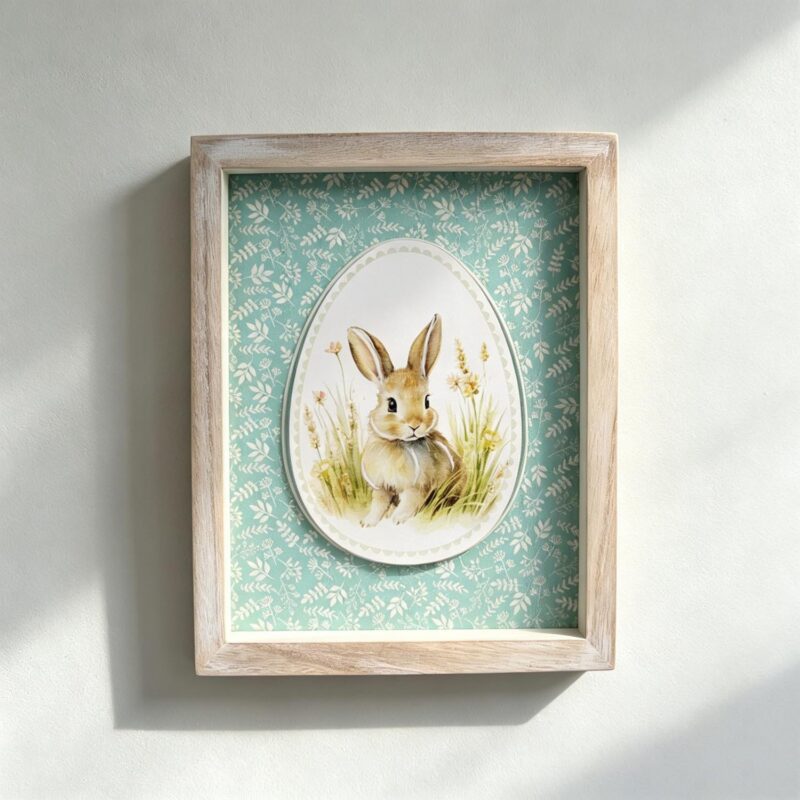 Framed Easter Bunny Wall Art - Easter - lr.zacpzw.com