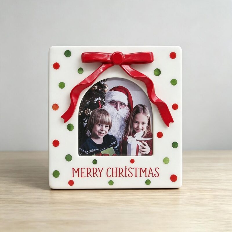 Epoxy Resin Polka-dot Christmas Photo Frame - Christmas -...