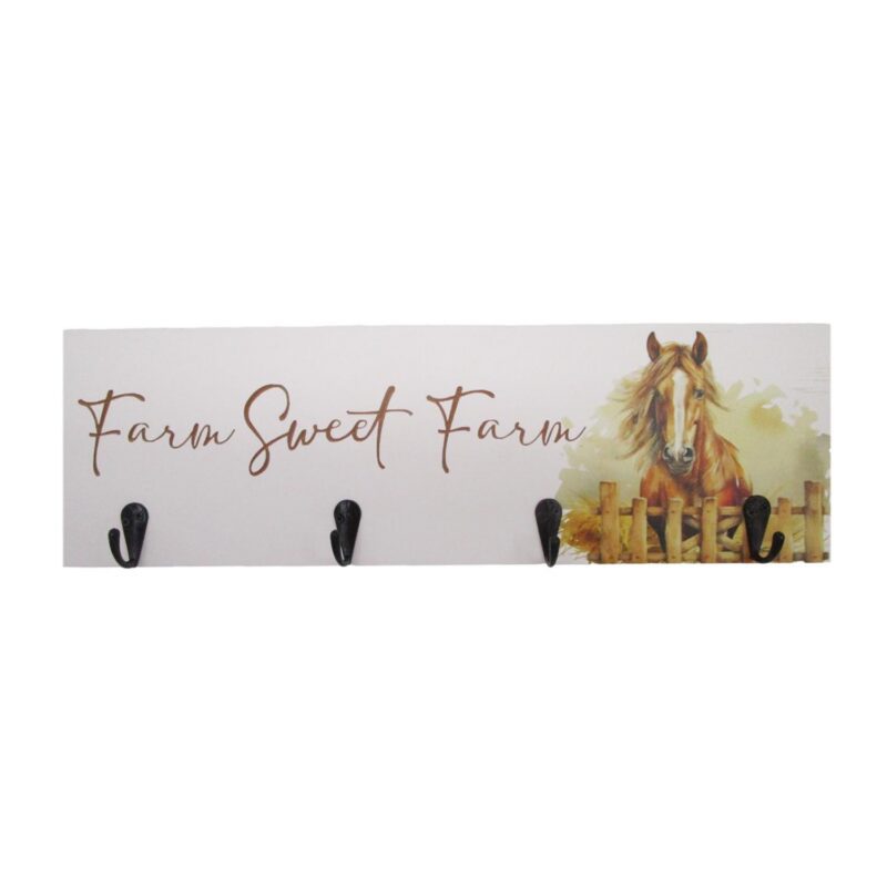 Wooden Wall Hook Plaque - Farmhouse & Country - life-...