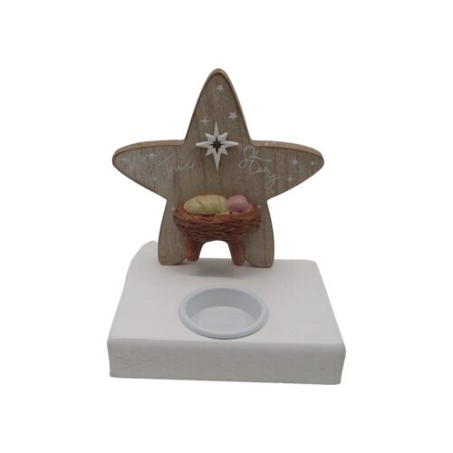 Wooden Tealight Holder - Spiritual & Religious - lif...