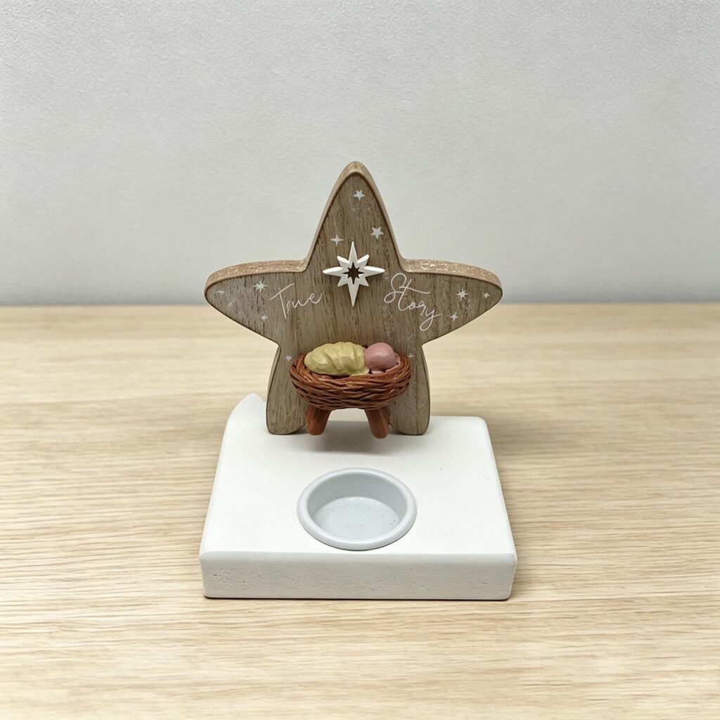 Wooden Tealight Holder - Spiritual & Religious - lif...