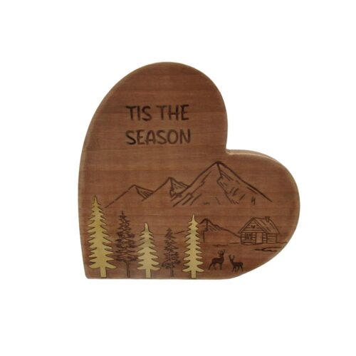 Heart-Shaped Wooden Sign - Christmas - lr.zacpzw.com