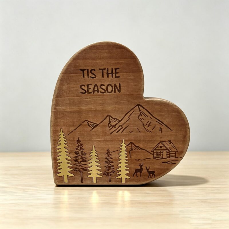 Heart-Shaped Wooden Sign - Christmas - lr.zacpzw.com
