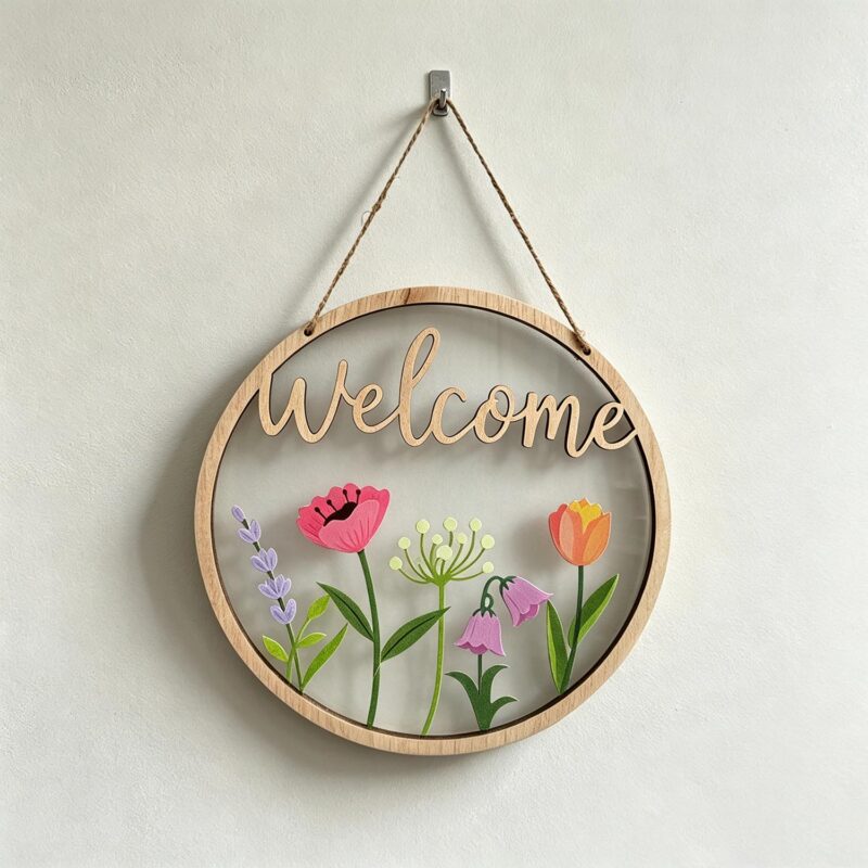 Wooden Hanging Ornament - Spring - lr.zacpzw.com