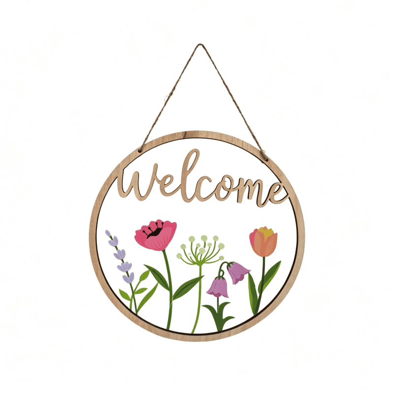 Wooden Hanging Ornament - Spring - lr.zacpzw.com