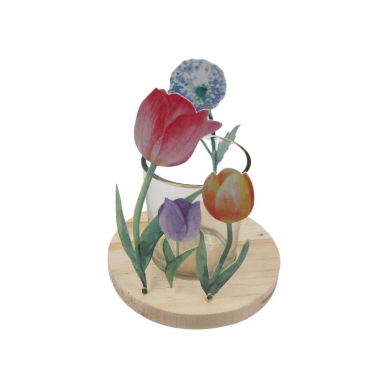 Wooden Tealight Holder - Spring - lr.zacpzw.com