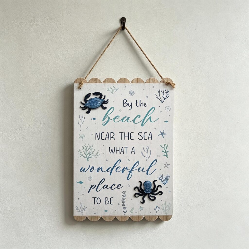Wooden Wall Sign - Coastal (Summer) - lr.zacpzw.com