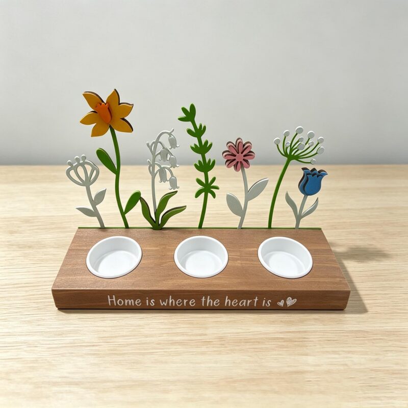 Wooden Tealight Holder - Spring - lr.zacpzw.com