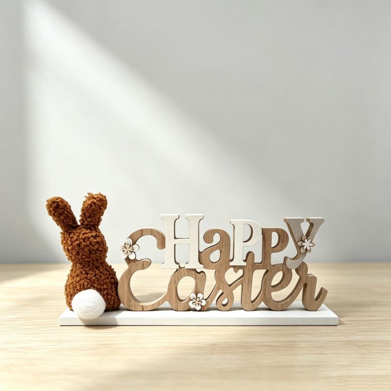Wooden Bunny Table Ornament - Easter - lr.zacpzw.com