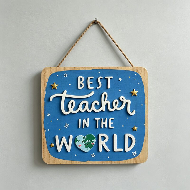 Teacher‑Theme Wooden Sign - Teacher's Day - lr.zacpzw.com