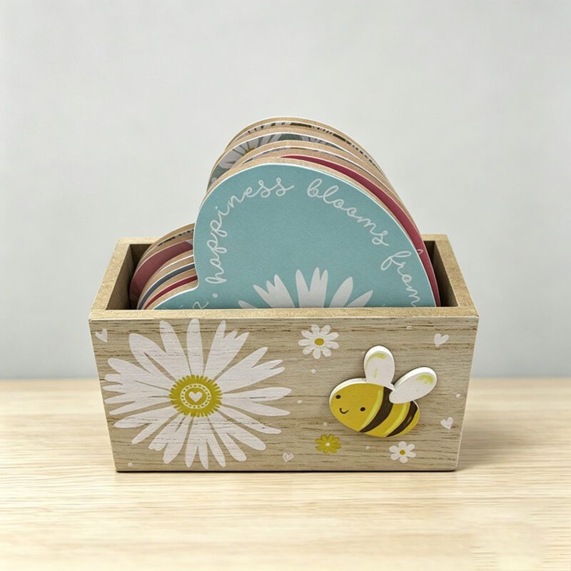 Wooden Coaster Set - Garden Décor - lr.zacpzw.com