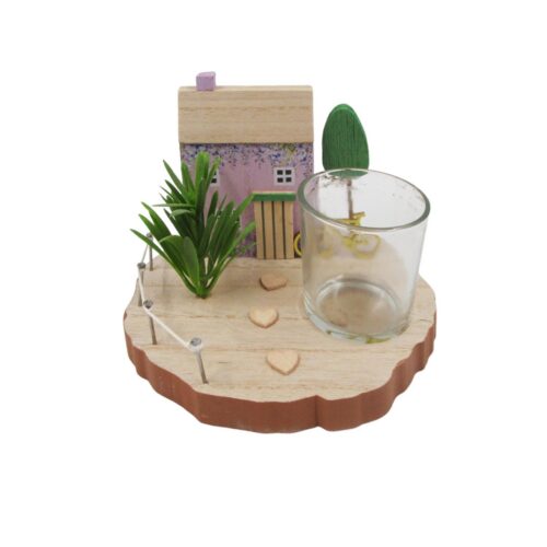 Wooden Tealight Holder - Spring - lr.zacpzw.com