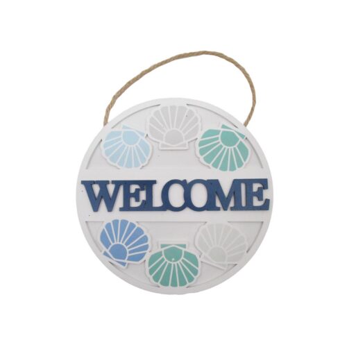 Round Welcome Sign - Coastal (Summer) - lr.zacpzw.com
